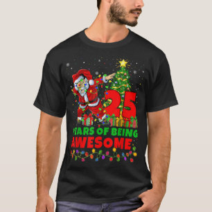 Camiseta 25 Anos De Papai noel 25 de Aniversário De Incrív