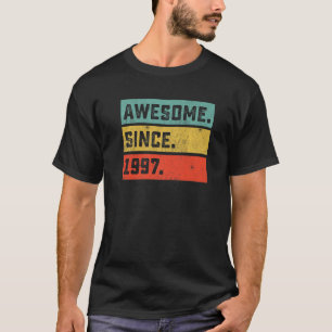 Camiseta 25 Birthday Incrível Desde 1997 25 Anos