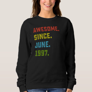 Camiseta 25 Birthday Incrível Desde Junho De 1997 25 Anos O