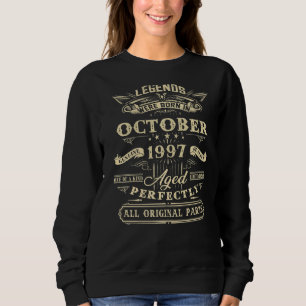 Camiseta 25 Birthday Legends Nascer Em Outubro De 1997 25 A