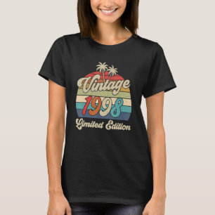 Camiseta 25 Birthday Vintage 1998 25 Anos