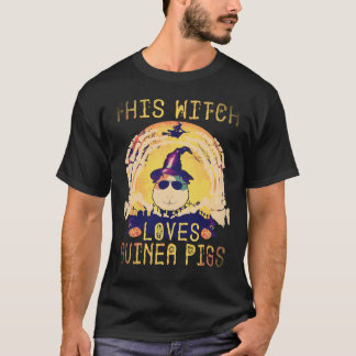Camiseta 25 Essa Bruxa Ama Porquinhos-da-índia Halloween