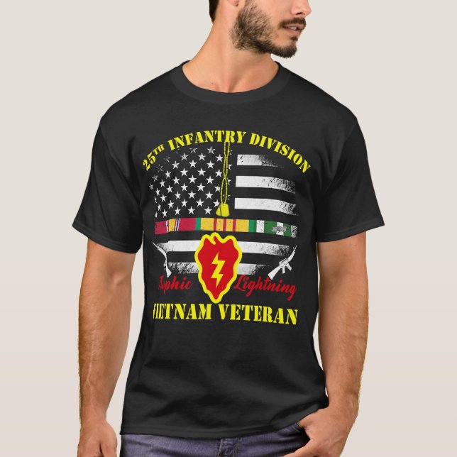 Camiseta 25 Inantry Division Vietnam Veteran Tee (Frente)