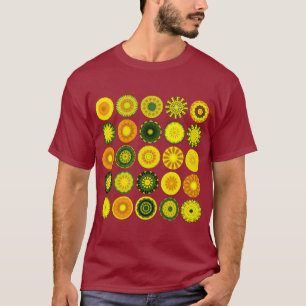 Camiseta 25 Mandalas I - Marrom