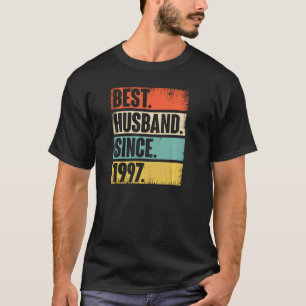 Camiseta 25 Wedding Aniversary For Him Best Husband Since