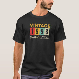 Camiseta 25 Years Old Vintage 1998  25th Birthday