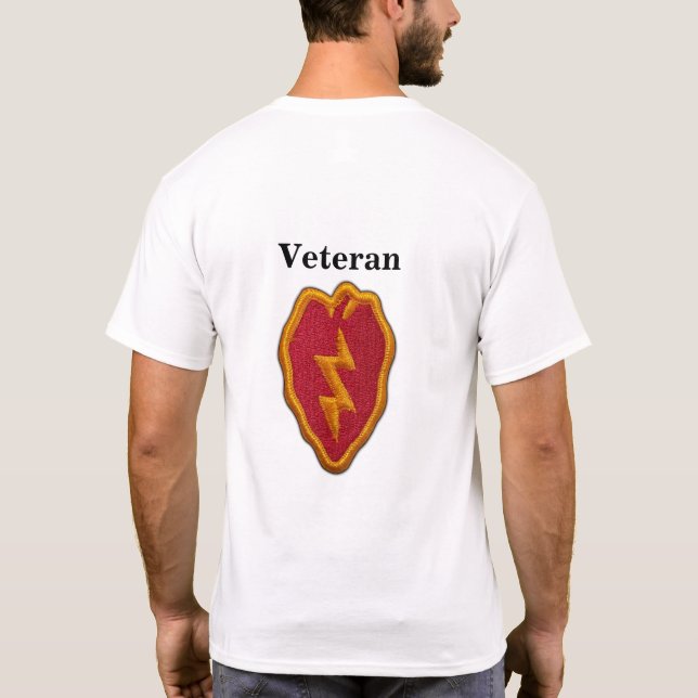 Camiseta 25o Veterinários LRRP dos veteranos da divisão de (Verso)