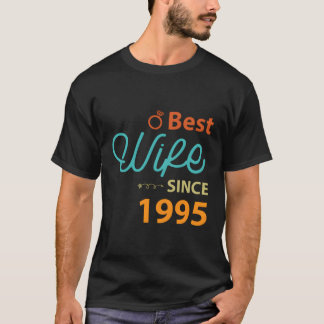 Camiseta 26º Aniversário de Casamento, Melhor Esposa Desde 