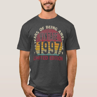 Camiseta 26º Aniversário do Presente Homens Vintage 1997 26
