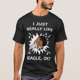 Camiseta 265 Eu Gosto Muito De Beagle