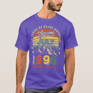 Camiseta 26.º aniversário 26 anos é incrível desde julho de