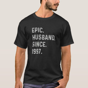 Camiseta 26.º Aniversário do Casamento 26 Anos - Epic Husba