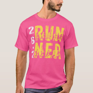 Camiseta 26 2 Marathon Runner Silhouette Running Training R