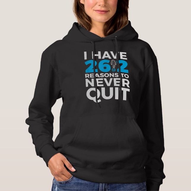 Camiseta 26.2 Motivational Marathon Runner (Frente)