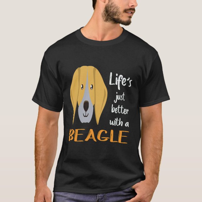 Camiseta 26 A Vida é Só Melhor Com Um Beagle (Frente)