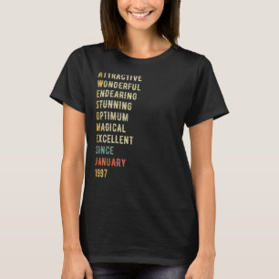 Camiseta 26 anos 26 anos Aniversário do Aniversário desde 1