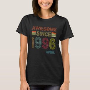 Camiseta 26 anos de idade incrível desde abril de 1996 26º