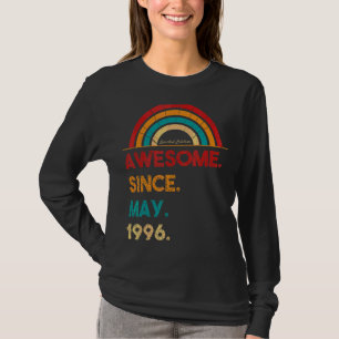 Camiseta 26 anos de idade incrível desde maio de 1996 26º a