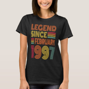 Camiseta 26 anos é incrível desde fevereiro de 1997 26º ani
