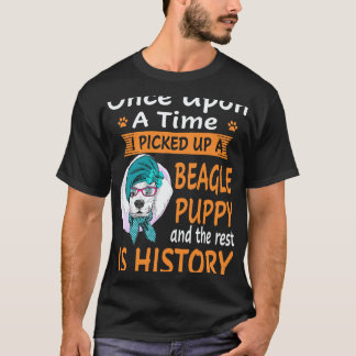 Camiseta 26 Era Uma Vez -  Beagle Cachorrinho Beagle