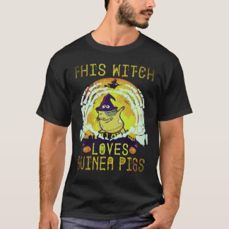 Camiseta 26 Esta Bruxa Ama Porquinhos da Índia Halloween