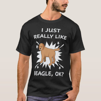 Camiseta 26 Eu Só Realmente Gosto de Beagle