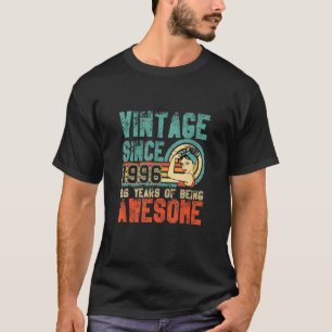 Camiseta 26.o aniversário Vintage 1996 Retro 26 anos