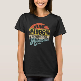 Camiseta 26 Year Old Awesome Since June 1996 26th Birthday