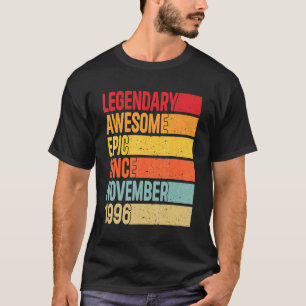 Camiseta 26 Years Old Legendary Epic Awesome Since Novembe