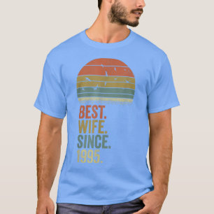 Camiseta 27º aniversário do casamento, melhor esposa desde