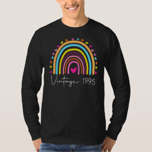 Camiseta 27º aniversário Vintage 1995 Arco-Íris Aniversário