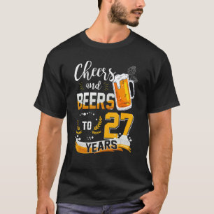 Camiseta 27.º Aniversário Da Saúde E Cervejas A 27 Anos De 