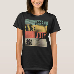 Camiseta 27.a Legenda de aniversário desde julho de 1995 27