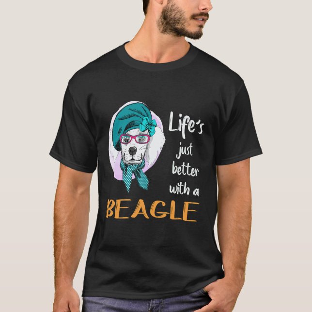 Camiseta 27 A Vida é Só Melhor Com Um Beagle (Frente)