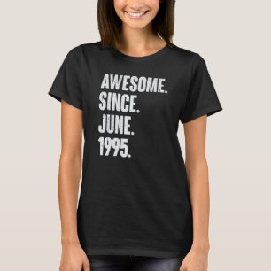 Camiseta 27 anos 27 anos Aniversário fantástico desde junho