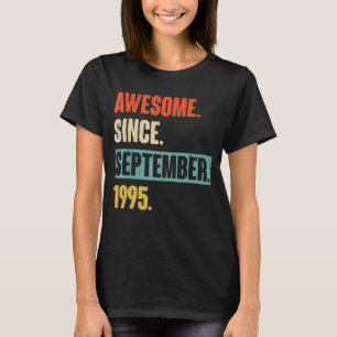 Camiseta 27 anos 27 anos Aniversário fantástico desde setem
