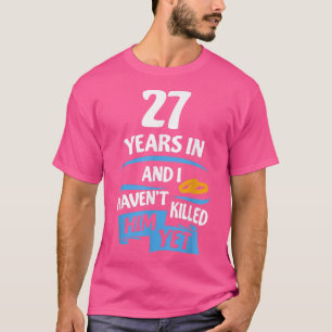 Camiseta 27 anos de aniversário de Dama Ideia para seu 27º