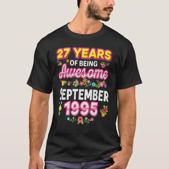 Camiseta 27 Anos De Esforço Desde O Bir De Setembro De 1995 (Frente)