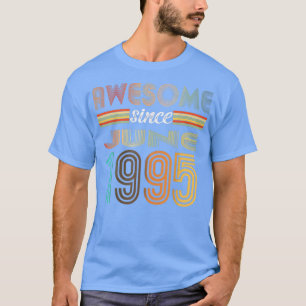 Camiseta 27 anos de idade incrível desde junho de 1995 27º