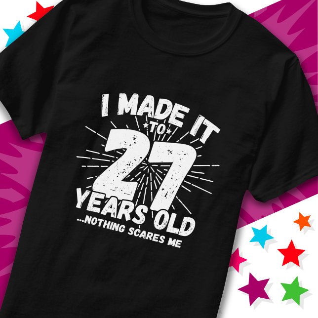 Camiseta 27 anos de idade Sarcástico Meme Engraçado 27.º an (Criador carregado)