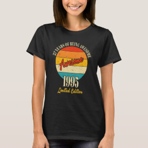 Camiseta 27 anos de incrível 1995 27º aniversário