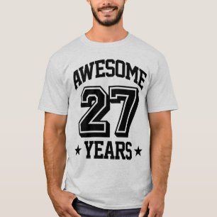 Camiseta 27 anos impressionantes