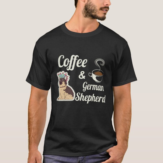 Camiseta 27 Café e Pastor Alemão (Frente)