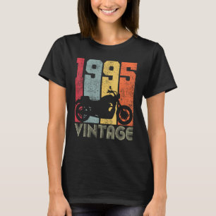 Camiseta 28º aniversário Biker Vintage 1995 Motocicleta