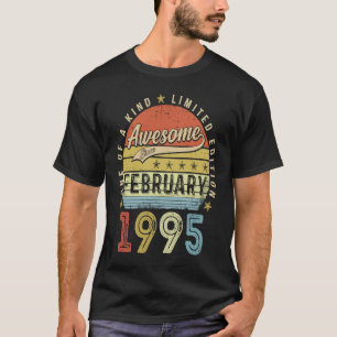 Camiseta 28º Aniversário Impressionante Desde fevereiro de