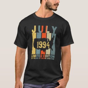 Camiseta 28º Aniversário Julho De 1994 28 Anos De Esforço