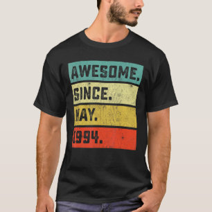 Camiseta 28.º Aniversário Impressionante Desde maio de 1994