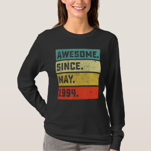Camiseta 28.º Aniversário Impressionante Desde maio de 1994