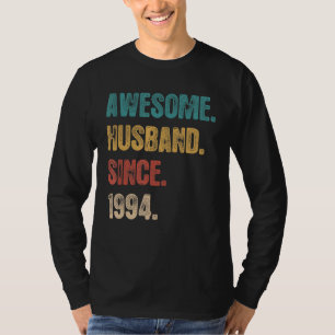 Camiseta 28 Aniversário De Casamento Para Ele Espetacular M