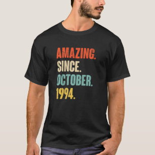 Camiseta 28 anos 28 anos Aniversário incrível desde 1 de ou